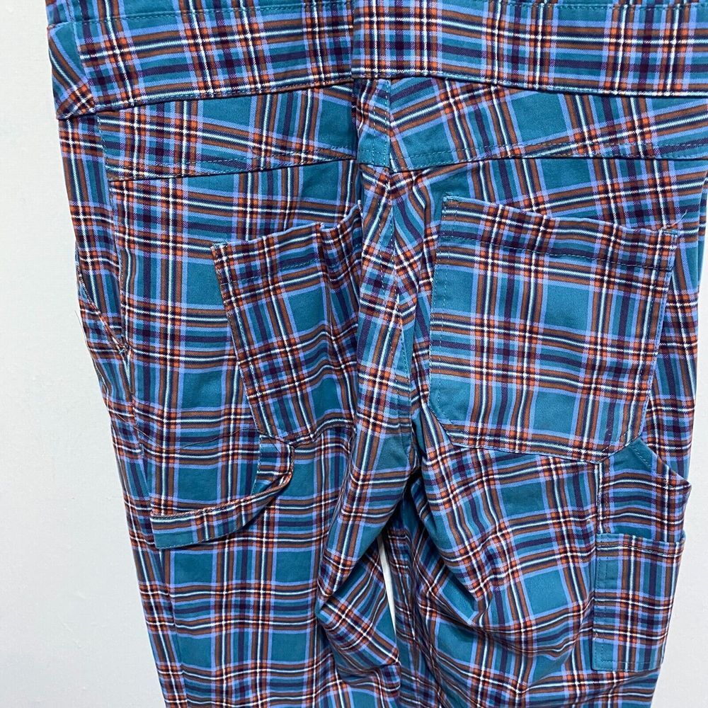 Wildfang Blue and Red Plaid Jumpsuit MEDIUM - Picture 10 of 15